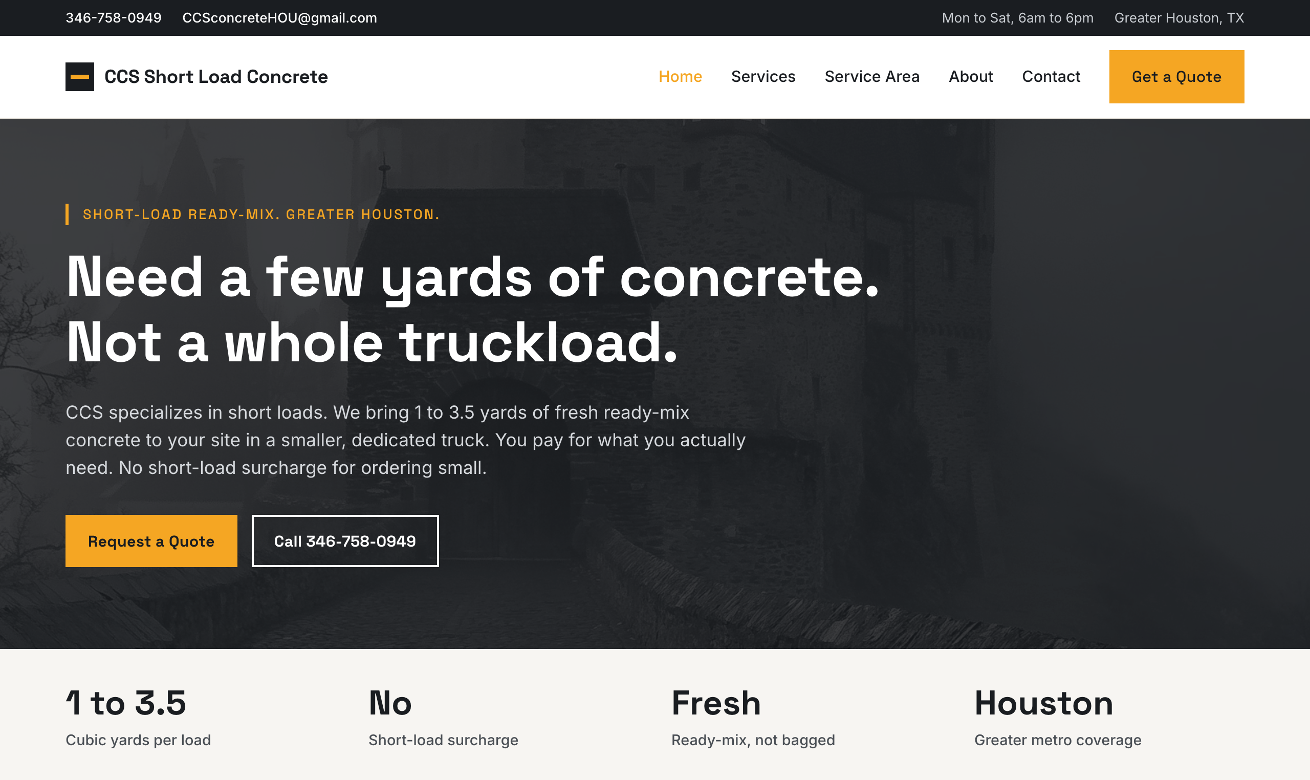 CCS Short Load Concrete site preview