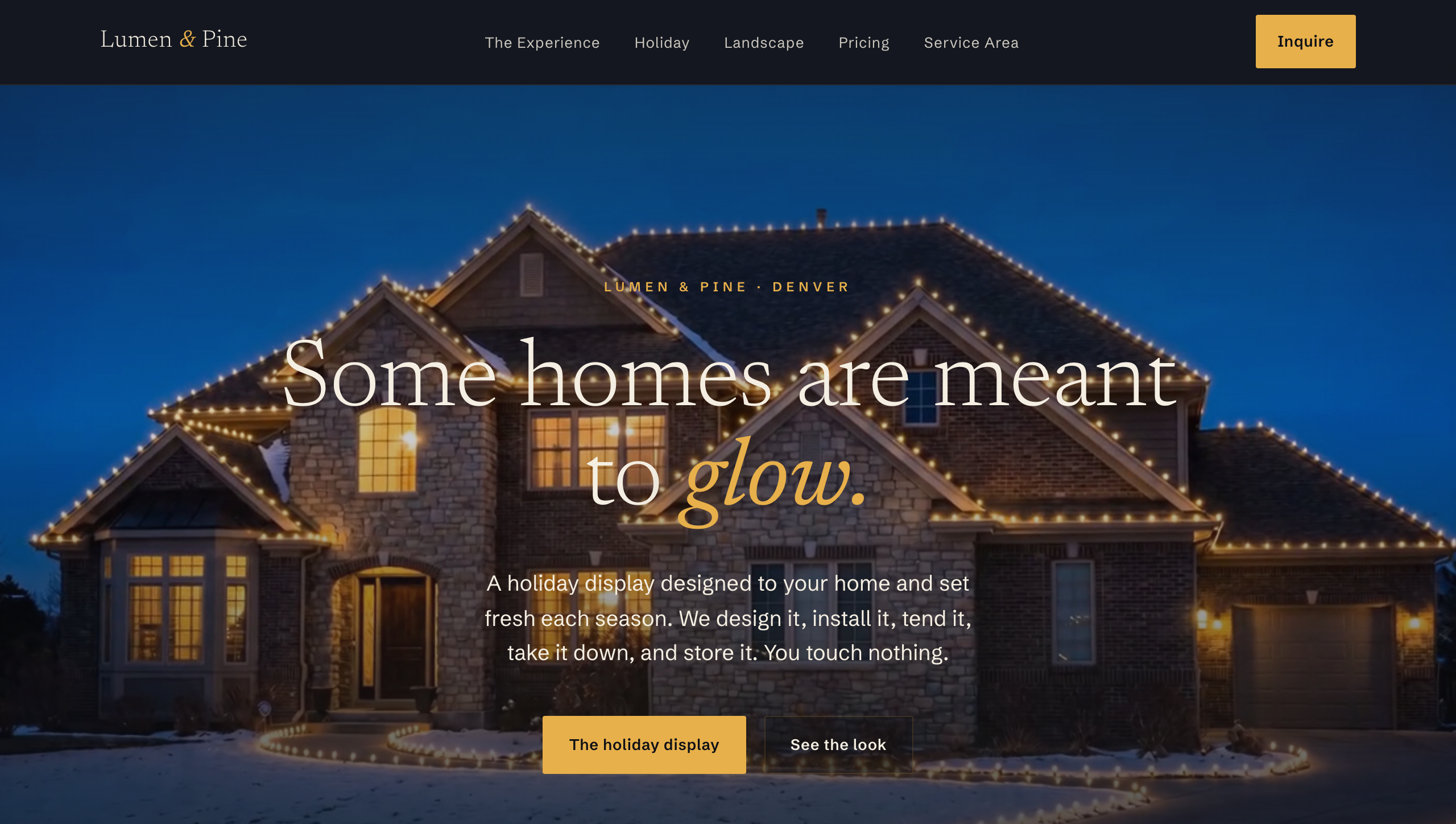 Lumen & Pine site preview
